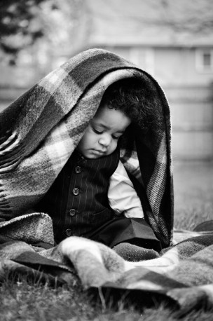 toddler boy under blanket Massachusetts_kids_photography multiethnic Film_photographer_NH film_photography_new_england black_and_white_photography_Massachusetts_-3